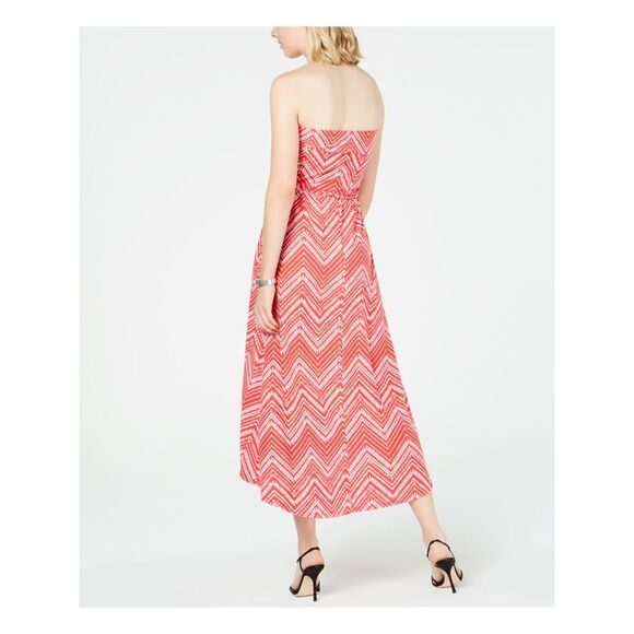 ULTRA FLIRT Womens Sleeveless Strapless Maxi Hi-Lo Dress - Picture 2 of 4